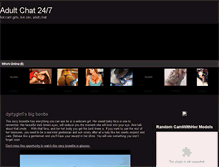 Tablet Screenshot of adultchat247.com